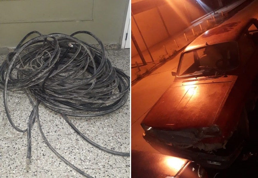 Frustran robo de cables en Solano